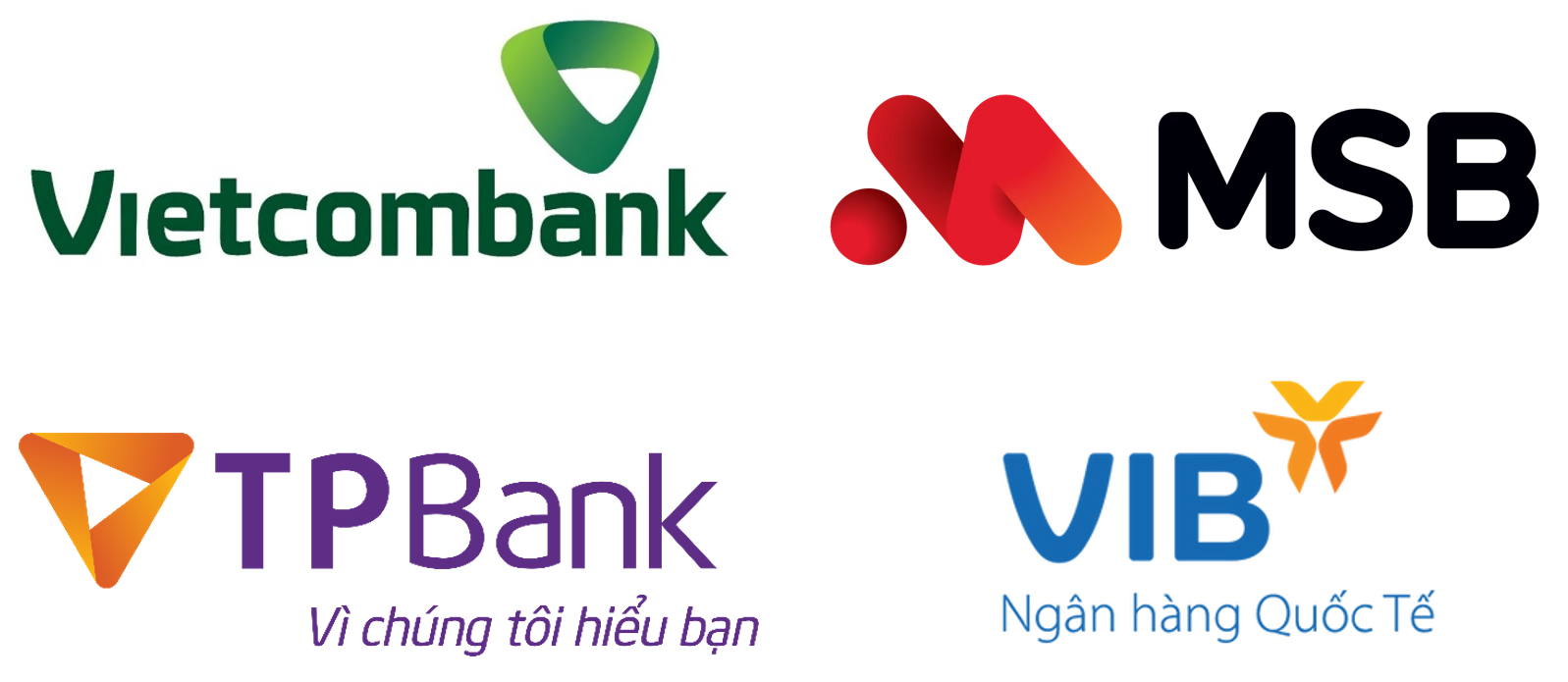 Visionbrands Grs Logo Gradient Ngan Hang Vietcombanks Vib Tpbank Msb Bank