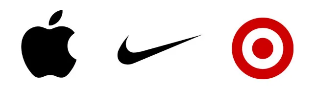 Logo toi gian noi tieng Apple Nike Target