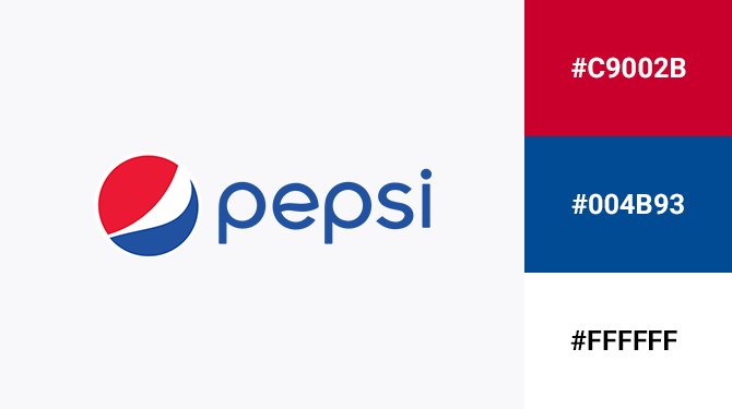 cach ket hop logo mau do va mau xanh lam Pepsi