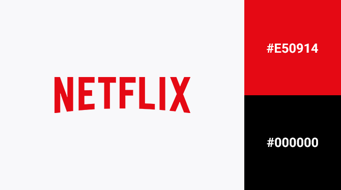 cach ket hop logo mau do va mau den Netflix